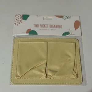 Kohl’s Yellow Two Pocket Locker Organizer with Magnetic Back
